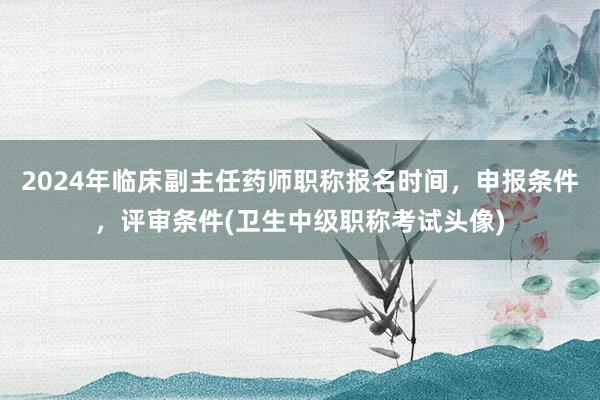 2024年临床副主任药师职称报名时间，申报条件，评审条件(卫生中级职称考试头像)