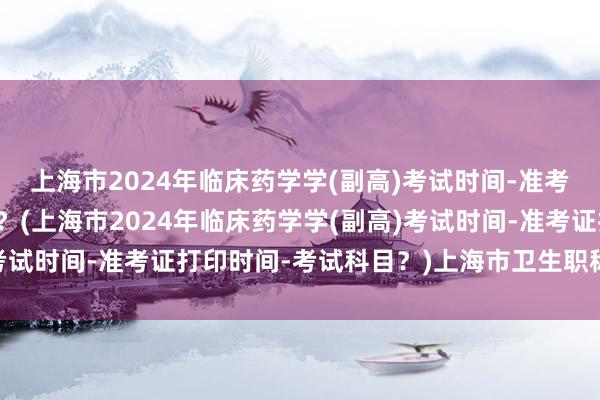 上海市2024年临床药学学(副高)考试时间-准考证打印时间-考试科目？(上海市2024年临床药学学(副高)考试时间-准考证打印时间-考试科目？)上海市卫生职称考试地址