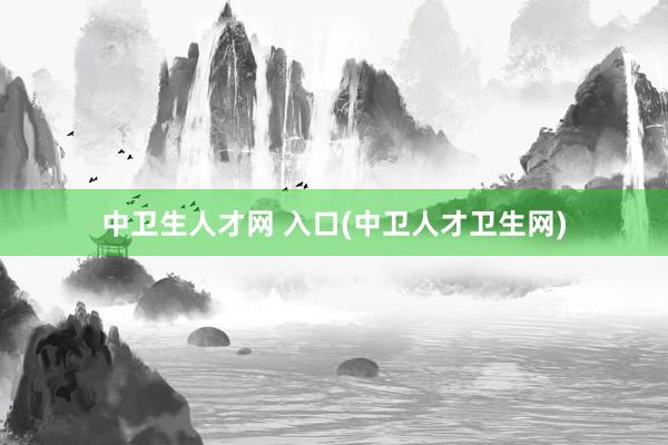 中卫生人才网 入口(中卫人才卫生网)