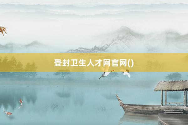 登封卫生人才网官网()