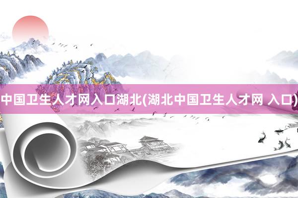 中国卫生人才网入口湖北(湖北中国卫生人才网 入口)