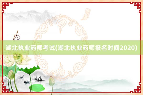 湖北执业药师考试(湖北执业药师报名时间2