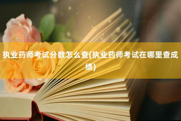 执业药师考试分数怎么查(执业药师考试在哪里查成绩)