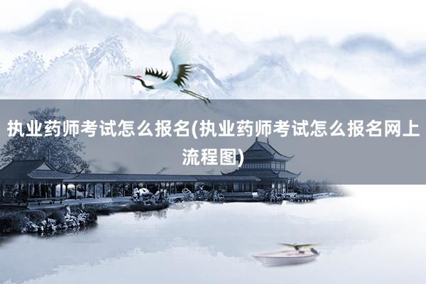 执业药师考试怎么报名(执业药师考试怎么报名网上流程图)