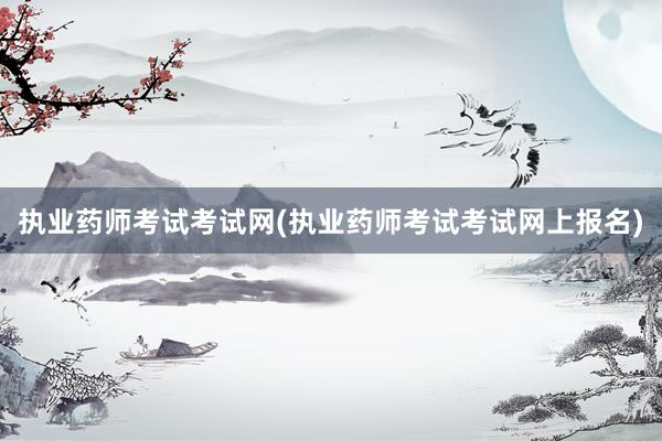 执业药师考试考试网(执业药师考试考试网上报名)