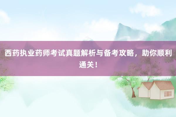 西药执业药师考试真题解析与备考攻略，助你