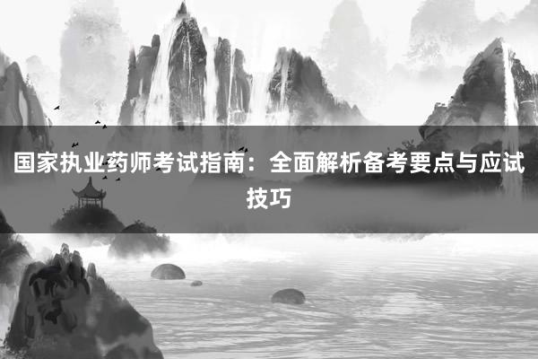 国家执业药师考试指南：全面解析备考要点与应试技巧