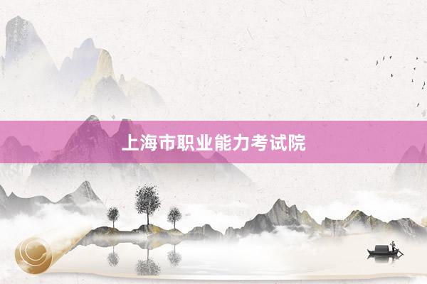 上海市职业能力考试院