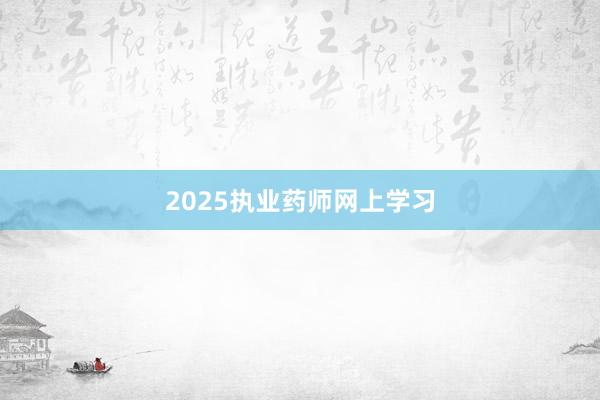 2025执业药师网上学习