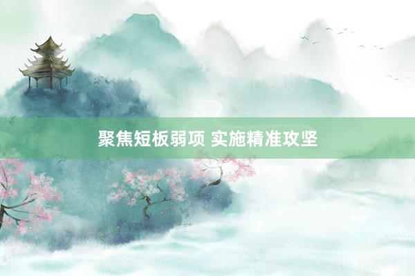 聚焦短板弱项 实施精准攻坚