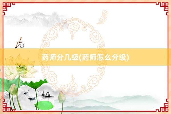 药师分几级(药师怎么分级)