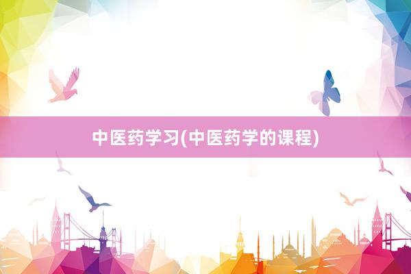 中医药学习(中医药学的课程)